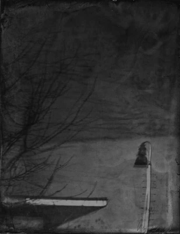 Renata Vogl scanned original ferrotype, industrial reflection No1, original size 13x10 cm